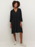KAFFE Marianah A-Shape Knee Length Dress, Black