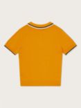 Monsoon Kids' Knitted Polo T-Shirt, Mustard