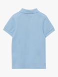 Trotters Kids' Harry Pique Polo Shirt, Pale Blue