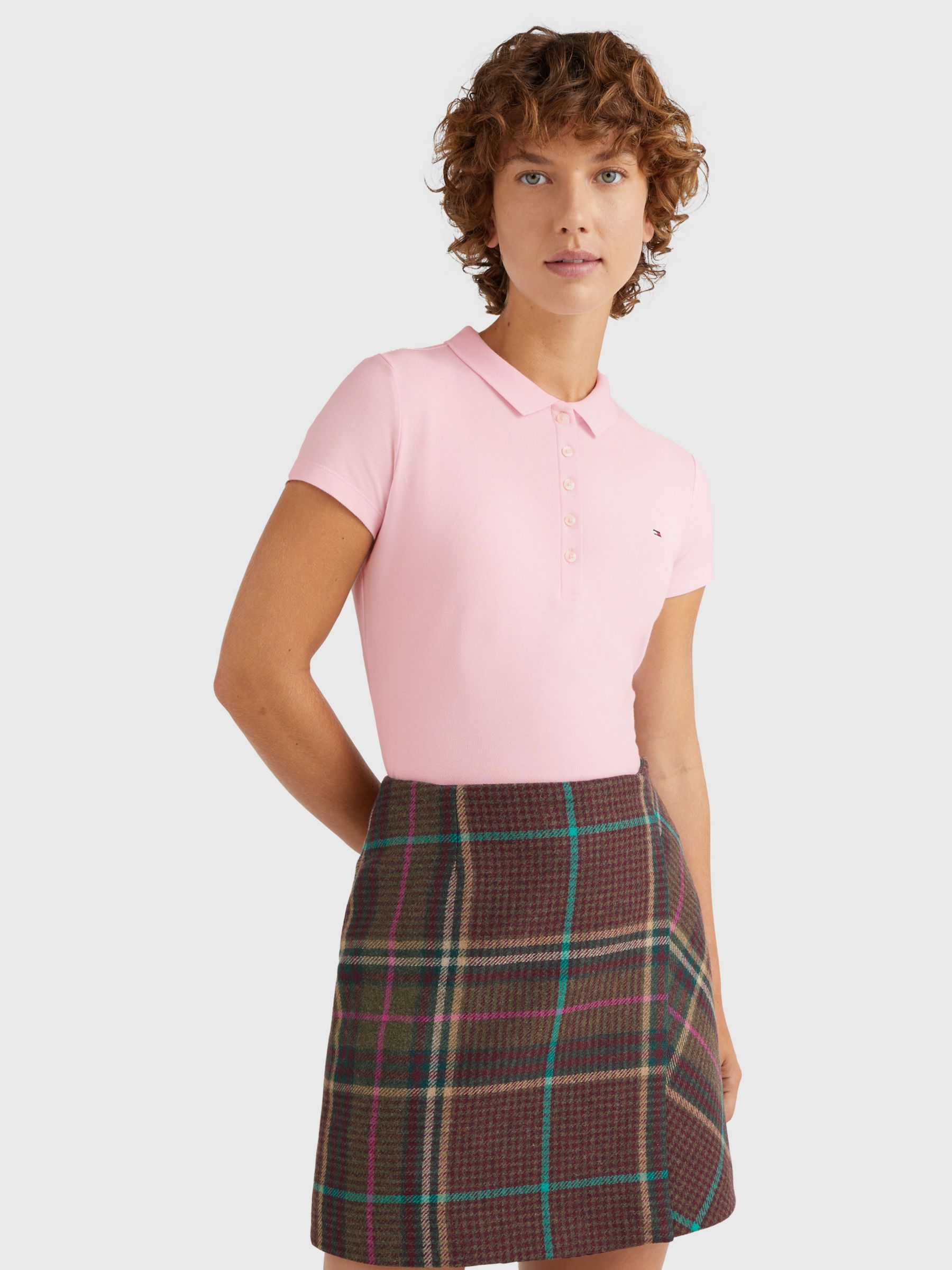 Tommy Hilfiger Heritage Slim Fit Polo Shirt, Cradle Pink