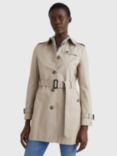 Tommy Hilfiger Heritage Single Breasted Trench Coat, Medium Taupe