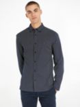 Tommy Hilfiger Dot Print Organic Cotton Shirt, Carbon Navy/White