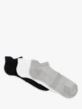 John Lewis Men's Training Socks, Pack of 3, Black/Grey/White
