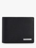BOSS Gallery Trifold Tumbled Leather Wallet, Black