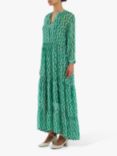 Lollys Laundry Nee Abstract Print Maxi Dress, Green/Multi