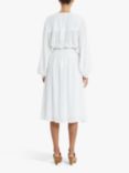 Lollys Laundry Tanya Smock Dot Print Midi Skirt, White