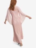 Gina Bacconi Izetta Fit and Flare Maxi Dress, Rose Pink