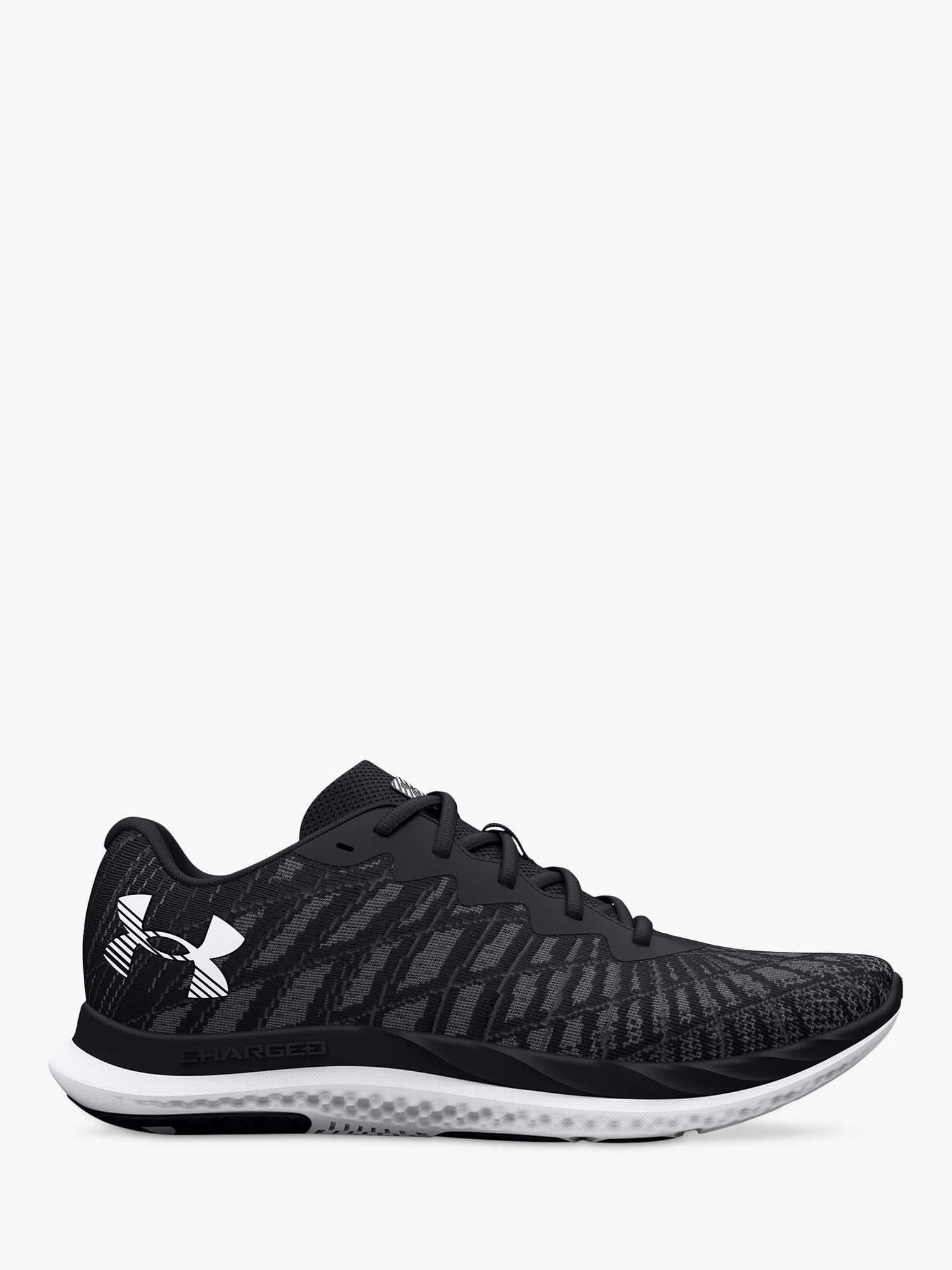 Under Armour HOVR Sonic 6 Women's Running Shoes, Black/White at John Lewis  & Partners