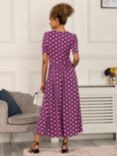 Jolie Moi Katherine Half Sleeve Maxi Dress, Pink/Multi