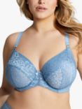 Panache Sculptresse Estel Underwired Plunge Bra, Dusk Blue