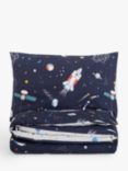 John Lewis Outer Space Pure Cotton Duvet Cover and Pillowcase Set, Multi