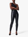 Spanx Leather-Like Ankle Skinny Trousers, Noir Black
