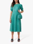 Great Plains Daisy Embroidery Midi Dress, Green
