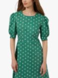 Great Plains Daisy Embroidery Midi Dress, Green