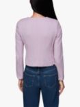 Whistles Collarless Jersey Jacket, Lilac