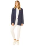 Yumi Lightweight Relaxed Fit Blazer, Navy