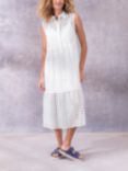 Celtic & Co. Cotton Broderie Sleeveless Maxi Dress, White