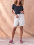 Celtic & Co. Lyocell and Linen Women's Shorts, Chalk