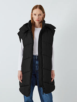 John Lewis Recycled Polyester Longline Gilet