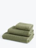 John Lewis Cotton Hemp Towels, Avocado