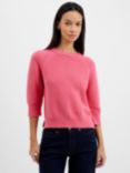 French Connection Lily Mozart Cotton Jumper, Aurora Pink