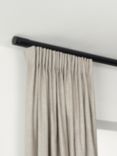 John Lewis Select Gliding Curtain Pole with Barrel Finial, Ceiling Fix, Dia.30mm