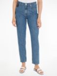 Tommy Hilfiger Tapered High Waist Jeans, Blue, Blue