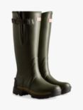 Hunter Balmoral Side Adjustable Wellington Boots, Dark Olive