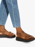 Dune Loells Leather Flatform Sandals