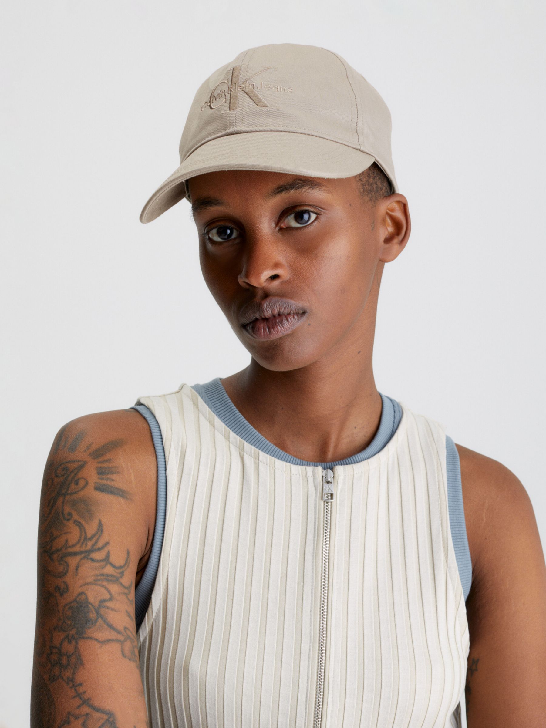 Calvin Klein Monogram Logo Organic Cotton Cap