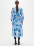 InWear Basira Floral Long Sleeve Wrap Dress, Blue