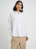 InWear Amos Kiko Relaxed Fit Long Sleeve Shirt, Pure White