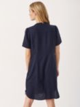 Part Two Aminase Short Sleeve Linen V-Neck Dress