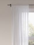 John Lewis ANYDAY Slot Top Voile Panel, White