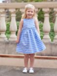 Trotters Kids' Nicole Striped Dress, Blue