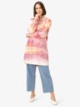 Noa Noa Liann Watercolour Mini Tunic Dress, Rose/Multi