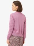 Noa Noa Molly Cotton Blend Knit Cardigan, Mauve Orchid