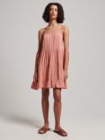Superdry Mini Beach Cami Dress, Desert Sand Pink