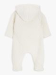 John Lewis Heirloom Collection Baby Embroidered Pramsuit, White