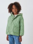 John Lewis Kids' Quilted Jacket, Green, Green
