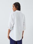 John Lewis ANYDAY Plain Oversized Long Sleeve Shirt, White