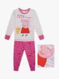 Brand Threads Kids' Peppa Pig Pyjama Set, Pink
