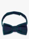 John Lewis Kids' Tartan Bow Tie, Blue/Green