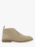 Dune Cashed Suede Casual Chukka Boots, Dark Grey-suede