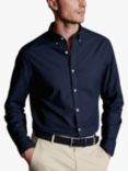 Charles Tyrwhitt Non-Iron Twill Cutaway Slim Fit Shirt, Navy