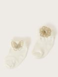 Monsoon Baby Butterfly Socks, Pack of 2, Multi