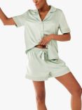 Chelsea Peers Satin Classic Pyjama Shorts Set