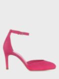 Hobbs Elliya Suede Court Shoes, Bright Pink