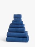 John Lewis Ultra Soft Cotton Towels, Sapphire Blue