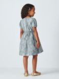 John Lewis Heirloom Collection Kids' Vintage Floral Shirred Dress, Blue